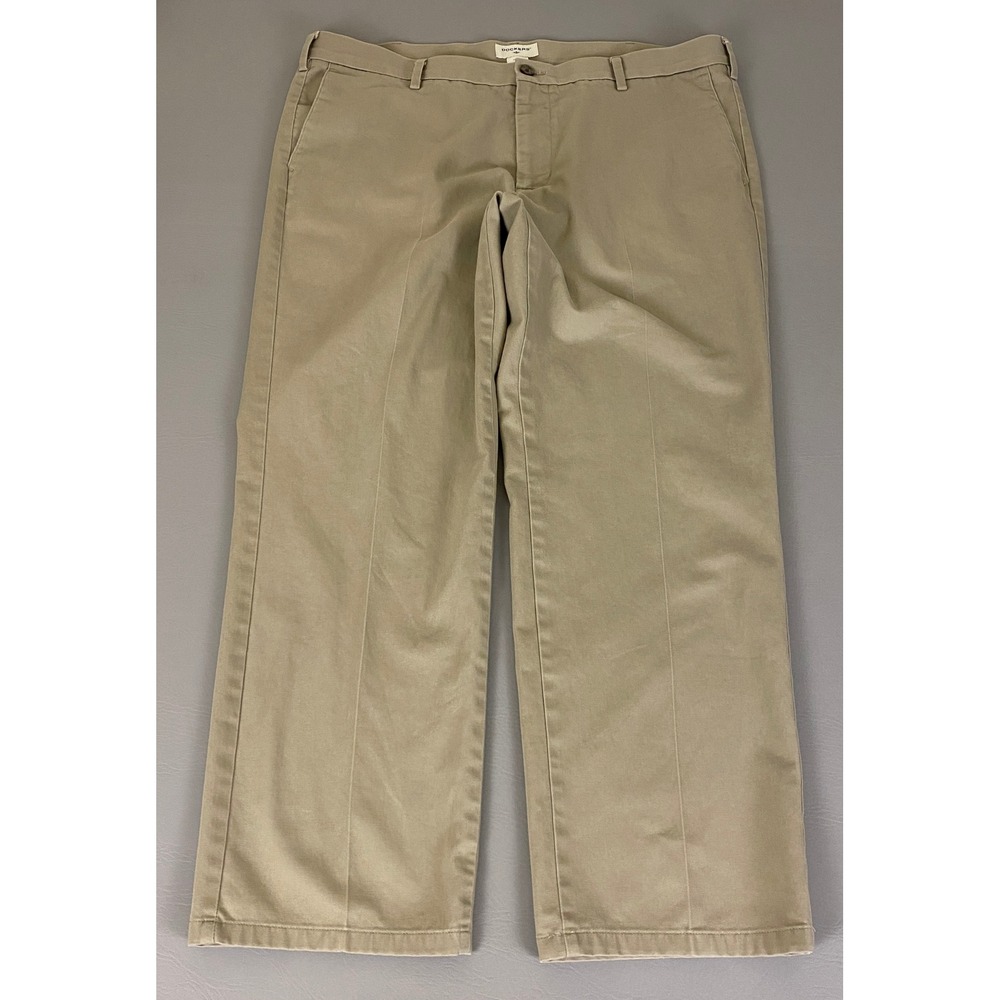 Dockers Pants Men's 40x30 Slim Fit Khaki Beige Cotton Blend‎ Casual Trousers *